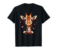 Funny Giraffe Heart Chocolate Valentine Womens Mens Kids T-Shirt