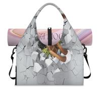 Funny Giraffe Sports Duffel Bag for Women Men Cute Giraffe Weekend Overnight Bag with Shoe Compartment Shoulder Tote Luggage Bag for Yoga Gym Travel