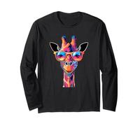 Funny Giraffe Sunglasses Long Sleeve T-Shirt