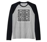 Funny Giraffe Sunglasses Portrait Safari African Animal Raglan Baseball Tee