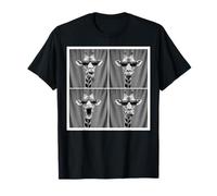 Funny Giraffe Sunglasses Portrait Safari African Animal T-Shirt