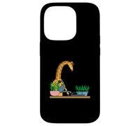 Funny Giraffe Urban Gardening Cartoon Design Case for iPhone 14 Pro