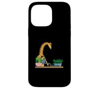 Funny Giraffe Urban Gardening Cartoon Design Case for iPhone 14 Pro Max