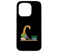 Funny Giraffe Urban Gardening Cartoon Design Case for iPhone 15 Pro