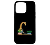 Funny Giraffe Urban Gardening Cartoon Design Case for iPhone 15 Pro Max
