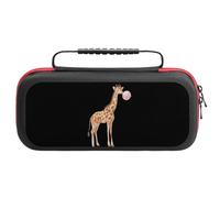 Funny Giraffe with Bubble Carrying Case Compatible with Switch Accessories Holds 20 Game Cartridge