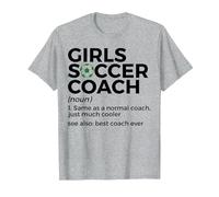 Funny Girls Soccer Coach Definition Best Coach Ever T-Shirt, Men, Heather Grey, X-Large