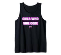 Funny Girls Who Vibe Code, AI Coder Tank Top