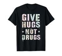 Funny GIVE HUGS NOT Drugs Clean Summer NA Family Achievement T-Shirt