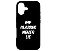 Funny Glasses Quotes Text Funny My Glasses Never Lie Case for iPhone 17