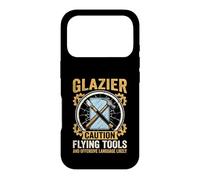 Funny Glazier Caution Flying Tools Glass Worker Case for iPhone 17 Pro