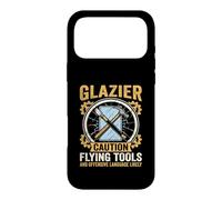 Funny Glazier Caution Flying Tools Glass Worker Case for iPhone 17 Pro Max