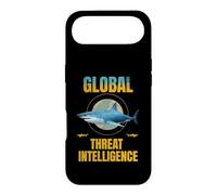 Funny Global Threat Intelligence Shark Vintage Case for iPhone Air