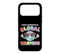 Funny Global Warming Supporter Dark Humor Climate Meme Case for iPhone 17 Pro Max