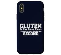 Funny Gluten Intolerance Sarcastic Social Humor Case for iPhone X/XS
