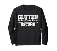 Funny Gluten Intolerance Sarcastic Social Humor Long Sleeve T-Shirt