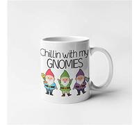 Funny Gnome Mug - Chillin with My Gnomies (White)