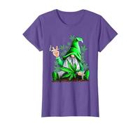 Funny Gnome Pot Leaf 420 Marijuana Weed Cannabis Smoking T-Shirt