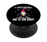 Funny Gnome Some Days I’m Not Sure If I’m In A Bad Mood PopSockets Adhesive PopGrip