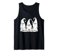 Funny Gnomes Skeletons Halloween Tank Top