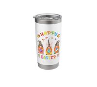 Funny Gnomes with Bunny Ears Holding Eggs Happy Easter 2026 Stainless Steel Insulated Tumbler