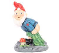 Funny GnomesNaughty Gnomes Downspout Splash Block 4x4x6 Inch Funny Gnomes Downspout Statue Resin Inappropriate Gnomes Gutter Downspout Extensions for Outside Gutter Splash Guard Downspout Diverters, G
