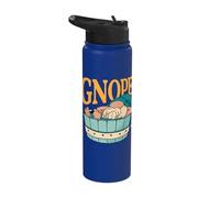 Funny Gnope Nope Not Today Gnome Lover Lazy Gnomes Stainless Steel Insulated Water Bottle