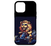 Funny Go Kart Lion Ready for a Fast Ride Case for iPhone 12 mini