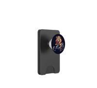 Funny Go Kart Lion Ready for a Fast Ride PopSockets PopWallet for MagSafe