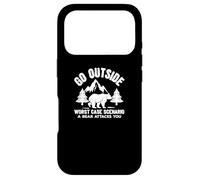 Funny - Go Outside Worse Case Scenario A Bear Attacks Case for iPhone 17 Pro