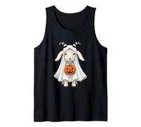 Funny Goat Ghost Boo Pun Meme Funny Cute Goat Halloween Tank Top