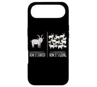 Funny Goat How It Started How Its Going Farm Herd Humor Goat Case for iPhone Air