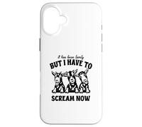 funny goat It Has Been Lovely But I Have To Scream Now Case for iPhone 16 Plus