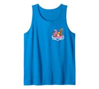 Funny Goat Pocket Pool Float Flamingo Summer Party Vibes Tank Top