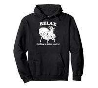 funny goat Relax Nothing Is Under Control Pullover Hoodie