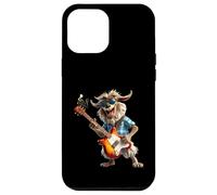 Funny Goat Rocker Playing Electric Guitar Musician Case for iPhone 12 Pro Max