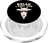 Funny Goat Saying Relax I Goat This Farmer PopSockets PopGrip for MagSafe