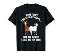 Funny Goat tee for Crazy People who Speak with Goats T-Shirt