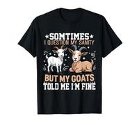 Funny Goat tee for Crazy People who Speak with Goats T-Shirt