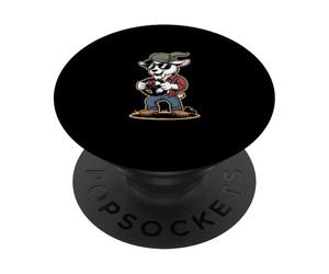 Funny Goat Trucker Farmer Steering Wheel PopSockets Adhesive PopGrip