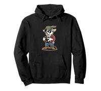 Funny Goat Trucker Farmer Steering Wheel Pullover Hoodie