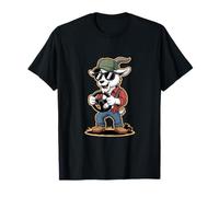 Funny Goat Trucker Farmer Steering Wheel T-Shirt