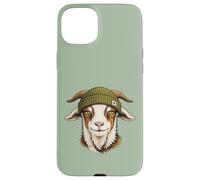 Funny Goat Wearing Beanie Cool Farm Animal Case for iPhone 15 Plus