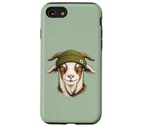 Funny Goat Wearing Beanie Cool Farm Animal Case for iPhone SE (2020) / 7/8
