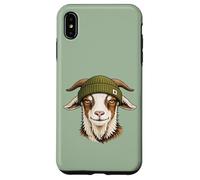Funny Goat Wearing Beanie Cool Farm Animal Case for iPhone XS Max