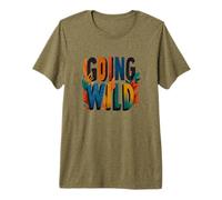 Funny Going Wild Emblem for Man and Woman Premium T-Shirt