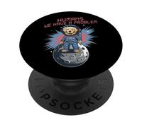 Funny Golden Retriever Astronomy Astrophysics Astronauts PopSockets Adhesive PopGrip