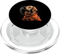 Funny Golden Retriever Lovers Dog Astronaut In The Space PopSockets PopGrip for MagSafe