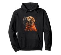 Funny Golden Retriever Lovers Dog Astronaut In The Space Pullover Hoodie