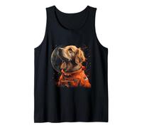 Funny Golden Retriever Lovers Dog Astronaut in The Space Tank Top